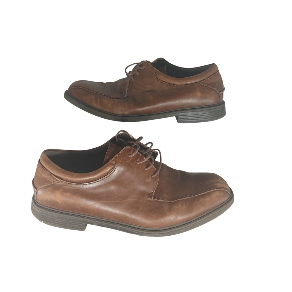 Nunn Bush Mens Brown Leather Lace Up Dress Shoes Size 12 M 83364‎ 200